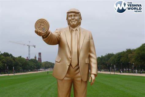 一座展示特朗普总统手持比特币的雕像近日在美国国会山外揭幕,引发社会各界广泛关注和讨论。这一雕像象征数字货币与政治交织的新趋势,反映了加密货币在美国乃至全球金融体系中的重要地位。
