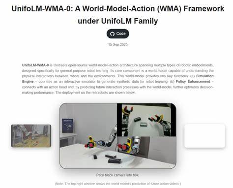 探讨UnifoLM-WMA-0作为Unitree最新开源世界模型-行动架构,如何通过高精度仿真和策略优化推动机器人多样化行为学习与应用,实现机器人与环境的深度交互和未来动作预测。揭示其技术优势及实际部署前景。
