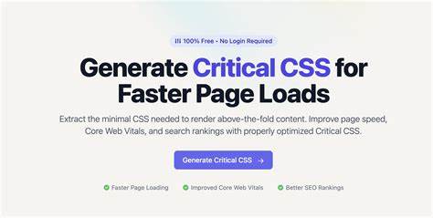 解析 Blitz CSS 的工作原理与适用场景,讲解如何在 Node.js 构建流程中高效生成关键 CSS,配合最佳实践优化首屏渲染性能并规避常见陷阱
