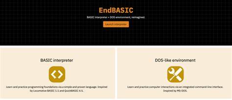 深入介绍 EndBASIC 的设计理念、核心特性、使用场景与实战上手要点,帮助开发者、教育者和爱好者在浏览器、桌面与嵌入式设备上快速创建、运行与分享程序
