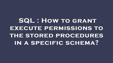 数据库权限管理是保障数据安全与操作规范的重要环节,尤其是在涉及存储过程权限设置时,批量赋予用户执行权限成为常见需求。本文深入探讨如何高效地为用户授予执行所有存储过程的权限,涵盖方法解析和实用脚本,助力数据库管理员优化权限管理流程。
