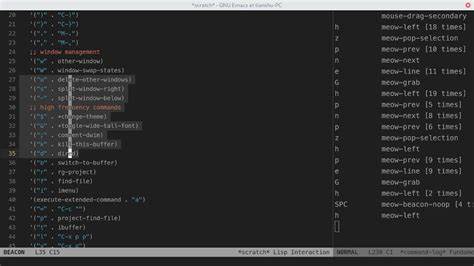 探索Meow模态编辑器在Emacs中的创新应用,了解其独特设计理念与功能亮点,助力用户实现高效编辑与极简配置。本文深入剖析Meow如何以轻量级、无依赖的方式为Emacs提供流畅、灵活的模态编辑体验,兼容多种键盘布局并提升编辑效率。
