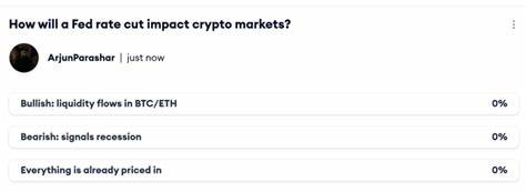 随着美联储即将召开9月会议,加密货币交易员对可能的降息反应谨慎,普遍担心降息并非利好信号,而是经济恶化的预警,或引发投资者避险情绪和市场剧烈波动。多项关键经济数据的公布成为市场焦点,影响着加密资产的未来走向。
