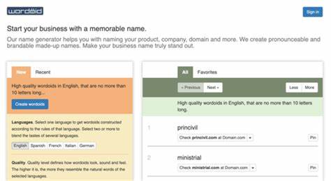 随着Wordoid的关闭,越来越多创业者和品牌经理开始寻找替代的品牌和域名生成工具。本文深入分析市场上表现优异的命名生成平台,帮助读者发现高效且创意十足的工具,增强品牌识别度和市场竞争力。
