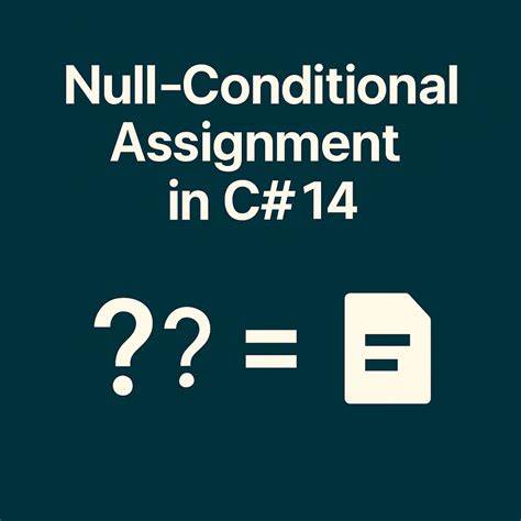C# 14引入了空条件赋值这一全新特性,有效解决了空引用异常和繁琐的空值检测,助力开发者书写更简洁、安全的代码,提高项目质量和开发效率。本文深度解析这一特性,结合实际案例,帮助读者全面掌握其应用方法与注意事项。
