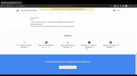 在现代数字生活中,长时间使用电脑和浏览网页已成常态。合理调节屏幕亮度不仅能有效减轻眼睛疲劳,还能提升整体的网络浏览体验。本文深入探讨Chrome浏览器中一款实用的屏幕亮度调节扩展 -  - Adjust Screen Brightness的优势与功能,帮助用户有效保护视力,享受更舒适的上网时光。
