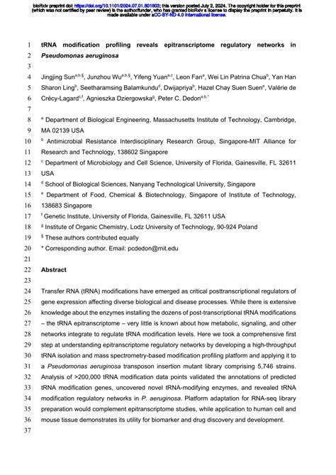 随着高通量测序技术的发展,tRNA修饰剖析成为揭示细胞内复杂调控机制的重要途径,推动了对表转录组调控网络的深入理解,助力精准医学和生物技术的进步。
