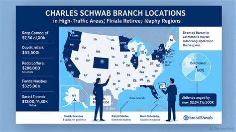 查尔斯·施瓦布公司扩大其零售网络,计划开设16个新分支机构,并大规模招聘财富顾问,以满足高净值客户日益增长的财富管理需求,积极布局美国主要增长市场,推动数字与线下服务的有机融合,实现客户基础的快速增长和资产规模的持续扩大。
