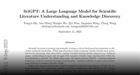 随着科学文献的爆炸式增长,传统的信息处理和知识整合方法已难以应对。SciGPT作为一款专为科学领域量身打造的大型语言模型,通过创新技术和深度领域适配,极大提升了科研人员对复杂科学文本的理解和知识发现能力,标志着科学研究进入智能化时代。
