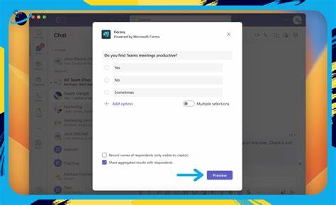 了解微软Teams中通过Forms创建的投票结果如何查看每位参与者的具体姓名,帮助团队管理员更有效地管理投票数据,保证信息透明与数据追踪能力。
