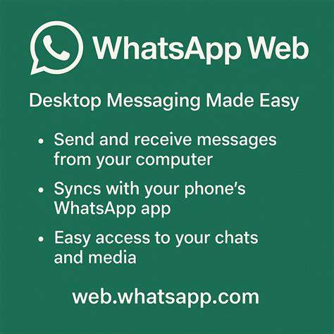 全面讲解WhatsApp Web的功能、设置、安全与使用技巧,帮助用户在桌面环境中高效收发消息、共享文件并保护隐私
