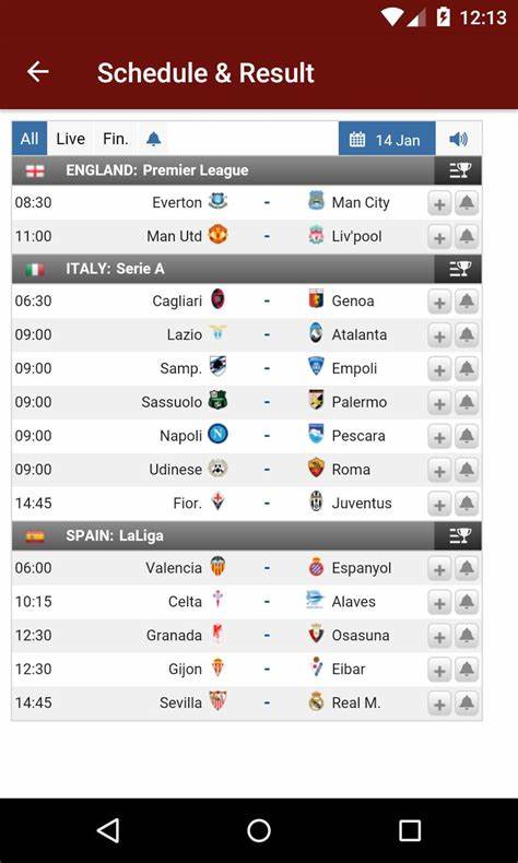 深入解析足球比分直播平台的重要性与功能,探讨如何利用实时比分数据提升观赛体验和足球分析水平,为广大球迷和体育爱好者提供权威资讯和实用技巧。
