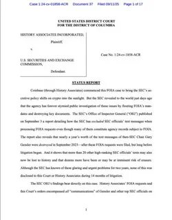 Coinbase因SEC未能妥善保存前主席Gary Gensler关键短信,指控其违反信息自由法,引发加密货币监管合规和透明度的广泛关注。该事件凸显了监管机构内部信息管理漏洞及对数字资产行业监管公信力的影响。
