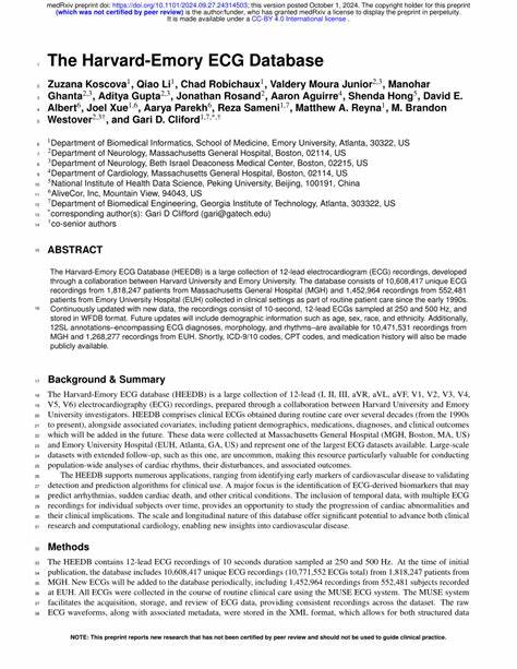 哈佛-埃默里心电图数据库作为全球最大规模的12导联心电图数据集,结合丰富的临床诊断信息,为心血管疾病的研究和临床应用提供难得数据支持,助力揭示心脏疾病与睡眠及全身健康的深层联系。本文深入探讨该数据库的背景、数据结构、应用价值及未来前景。
