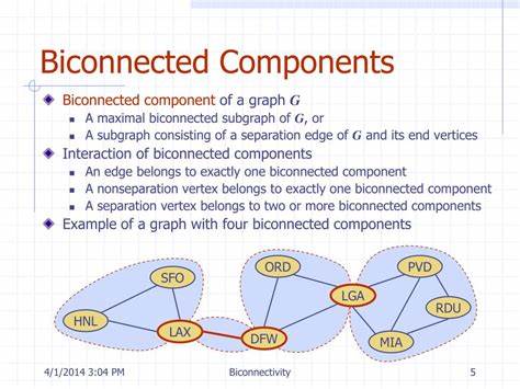 详细讲解图论中的双连通分量概念,涵盖其数学定义、性质以及经典的Tarjan算法实现,帮助读者理解如何在复杂网络中识别关键结构,并探讨其在网络安全、交通系统及竞赛编程中的实际应用。
