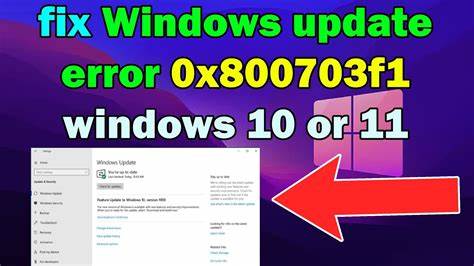 分析并解决Windows 10版本1607更新失败时常见的错误代码0x800703F1,提供详细的故障排除步骤和优化建议,助力用户顺利完成系统升级,提升系统稳定性和安全性。

