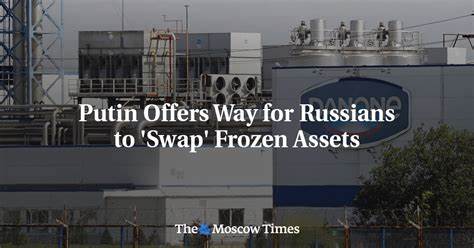 Putin Offers Way for Russians to 'Swap' Frozen Assets - The Moscow Times