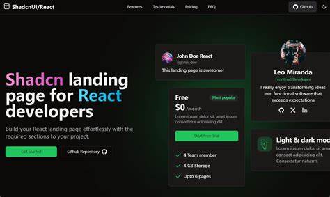 全面介绍 Shadcn Dashboard 与 Landing Page 模板的功能、技术栈、定制化能力与实战场景,帮助开发者评估并快速上手该开源项目以构建现代化管理后台和营销页面
