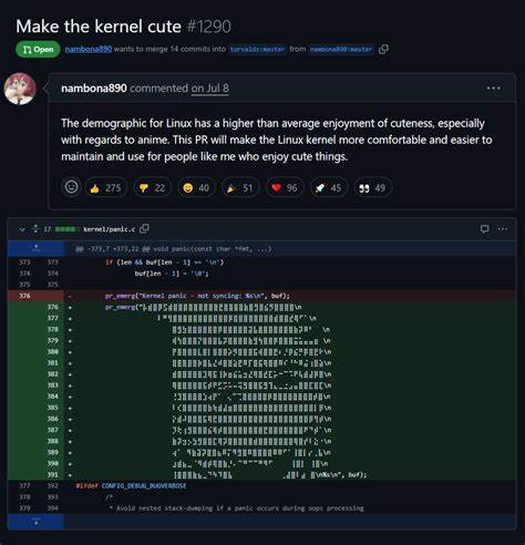 随着开源社区的多元化发展,Linux内核不再仅仅是冷冰冰的代码堆积,而是蕴含着更多创意与人文关怀。探索如何将可爱元素融入Linux内核,为开发者和用户带来全新体验与乐趣。
