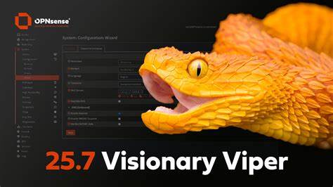 OPNsense® 25.7"Visionary Viper"作为一款突破性的开源防火墙解决方案,带来了更快的配置体验、更强的安全性能以及更灵活的管理功能,助力企业应对复杂多变的网络环境,为全球用户打造高效且可靠的网络防护体系。
