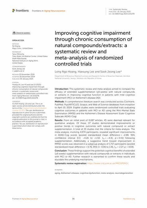随着现代社会生活节奏的加快和老龄化进程的加剧,认知健康逐渐成为公众关注的焦点。天然萃取物作为一种潜在的认知功能提升剂,因其安全性和有效性引发了大量科学研究。最新系统性网络荟萃分析综合评估了多种天然萃取物对健康成年人认知功能的影响,揭示了它们在记忆力、执行功能和认知灵活性等方面的应用前景。
