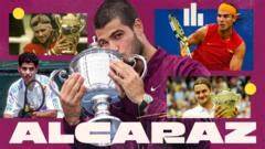 Carlos Alcaraz年仅22岁,已在男子网球历史上占据重要地位,本文深入分析他与其他网球传奇在同年龄阶段的表现,探讨他的独特优势和未来发展潜力。
