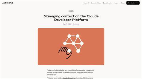 介绍在 Claude Developer Platform 上通过上下文编辑与记忆工具优化代理性能的核心方法,涵盖原理、实践、性能提升、集成与安全性考量,帮助开发者设计可扩展的长期运行智能代理系统
