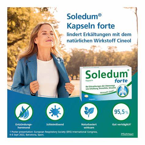 介绍Soledum Kapseln forte的成分、功效、使用方法和注意事项,帮助读者全面了解这一非处方药在缓解呼吸道疾病中所起的作用。
