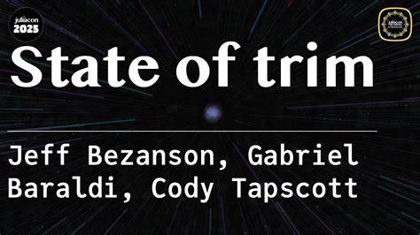 概述JuliaCon Global 2025上"State of --trim"演讲的核心要点,解读裁剪(--trim)在Julia生态中的意义、当前实现进展、面临挑战与可行实践,为开发者、运维与包维护者提供落地建议与未来方向。
