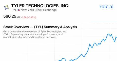 深入分析泰勒科技(Tyler Technologies, Inc.)股票的近期表现,探讨其在科技板块中的相对表现,以及未来成长潜力和投资价值。
