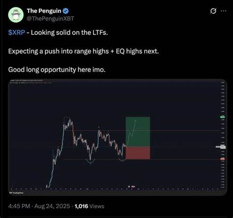 本文深入分析了XRP价格未能成功突破3美元心理关口的市场现状,探讨了技术分析师们对未来价格走势的预测以及潜在突破的可能性,帮助投资者更好地把握XRP市场动态。
