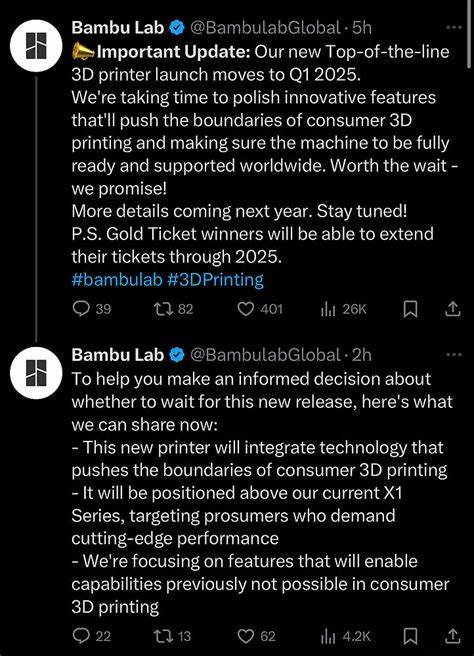 Bambu Lab即将在2025年第一季度推出全新旗舰3D打印机,带来主动加热腔室功能,提升高难度材料打印性能,展现行业领先技术革新,本文深入解析其核心特点、市场影响及用户期待。
