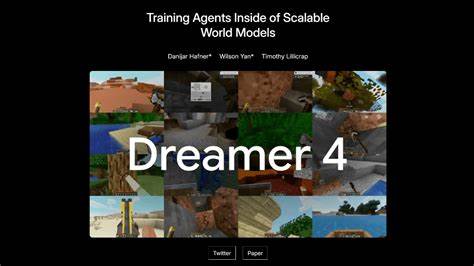 介绍Dreamer 4的核心思想、技术创新与在复杂环境(如Minecraft)中通过世界模型实现离线想象训练获得实用行为的意义与影响

