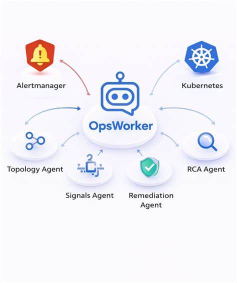 介绍OpsWorker如何通过多智能体AI、实时数据关联与代码感知排查,实现自动化故障调查、缩短MTTR并提升团队自助能力,同时探讨部署、安全与实际落地的策略
