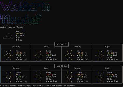 探索一款基于纯C语言开发的命令行天气应用,借助ANSI编码实现动态滚动与图形化效果,支持自动IP定位和7日天气预报,兼容多平台终端环境,助力用户体验创新的天气数据展示。

