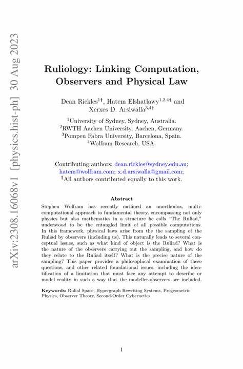 规则学是一种全新的理论框架,提出宇宙及其物理法则源自于所有可能计算的极限集合,即"规则宇宙"。本文深入探讨规则学的核心概念,阐述观察者如何通过采样规则宇宙而揭示物理规律,揭示其对科学哲学和基础物理研究的深远影响。
