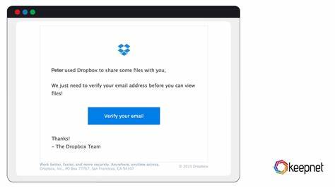 教你如何识别伪造的 Dropbox 邮件、检查可疑链接与邮件头、保护和恢复账户安全,并说明遇到可疑邮件时的正确处理流程和上报方式
