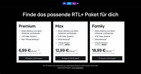 详细介绍RTL+套餐的多样化服务和内容,帮助用户了解各类套餐的优势和特点,轻松选出最适合自己的娱乐方案。
