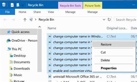 详细介绍在Windows 10和11操作系统中查看最近删除文件的有效方法,帮助用户快速恢复误删数据,保障数据安全与工作效率。
