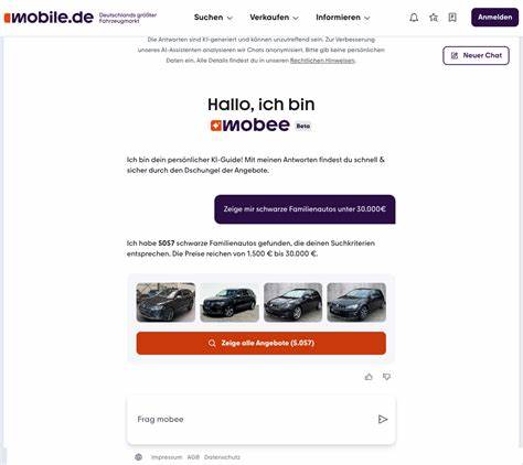 mobee是mobile.de推出的智能汽车搜索助手,利用先进的人工智能技术,通过自然语言理解帮助用户轻松找到理想车辆。本文深入介绍了mobee的功能优势、使用方法和未来发展前景,助力消费者更高效地进行汽车购买决策。
