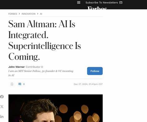 人工智能领域的领军人物桑姆·奥特曼对未来超级智能的到来做出了深刻预测。他认为,2030年前后,具备超越人类智慧的AI将可能诞生,这将为经济、职业和社会带来深刻变革。本文深入探讨了他的观点及AI发展的前景,为读者解析超级智能时代的潜在机遇与挑战。
