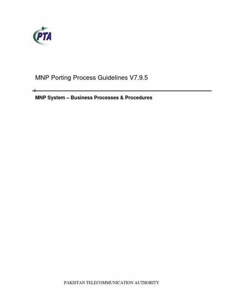 介绍巴基斯坦电信管理局发布的MNP携号转网流程指南V7.9,详细解析携号转网的业务流程、关键步骤以及对用户和运营商的影响,帮助读者深入理解携号转网的重要性和操作规范。
