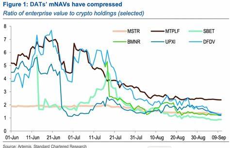 随着数字资产国库(DAT)市场迎来震荡调整,标准 Chartered 研究指出,以太坊国库凭借其质押收益和市场成熟度,有望在比特币和索拉纳之上实现更强表现,推动数字资产管理模式的变革。
