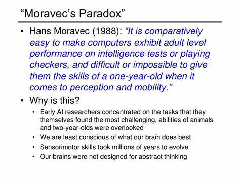 揭示人类低级感觉与动作技能为何难以被复制,解析悖论起源与现实案例,讨论对机器人学、人工智能研究、产业应用与社会伦理的深远影响,提供设计与政策方向性的思考。
