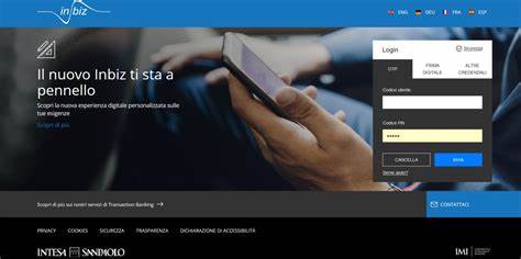 了解Intesa Sanpaolo的Inbiz登录平台如何通过高效安全的系统设计,帮助企业客户实现便捷的在线银行业务操作,保障数据安全并提升用户体验。
