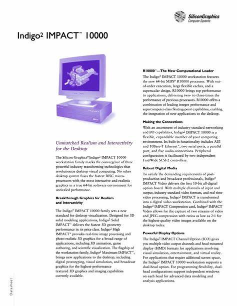 硅图形Indigo² Impact 10000作为90年代高端图形工作站的代表机型,凭借其强大的MIPS R10000处理器和先进的IMPACT图形架构,曾在计算机图形领域占据领先地位。本文详细探讨了该机型的硬件配置、历史地位及复新过程,揭示了复古计算机爱好者如何通过维护与升级实现这台重量级经典机器的再生。

