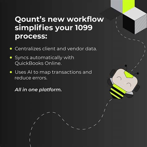 Qount推出的AI驱动1099工作流程通过整合客户入驻、QuickBooks Online同步、W‑9表单OCR与智能科目映射,旨在简化1099采集与申报流程,提高效率并平衡季节性工作负荷,适合寻求自动化与合规性优化的会计事务所与财务团队
