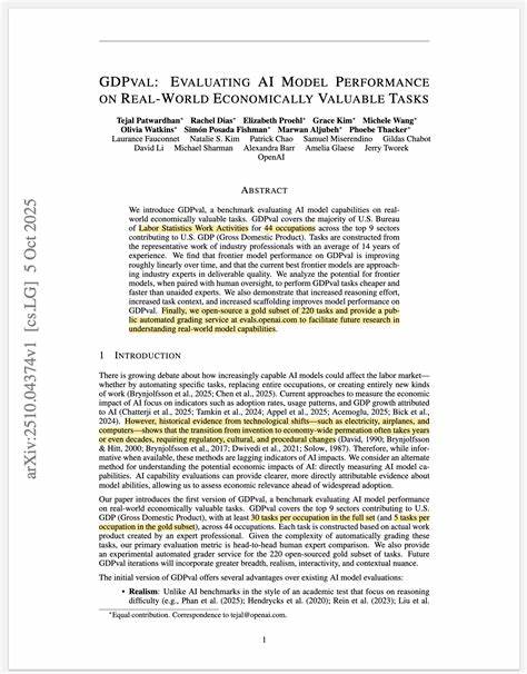 介绍GDPval基准及其对评估AI模型在真实经济价值任务上的意义、方法、研究发现及对劳动力与产业影响的启示,帮助企业和政策制定者理解模型能力与实际应用之间的差距与机遇
