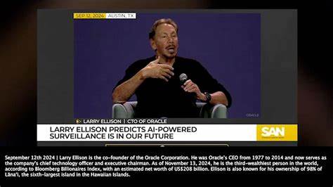 探讨Larry Ellison早年关于"持续录制将促使公民自律"的预言如何在Oracle成为AI与云基础设施巨头、并参与TikTok美国业务重构后获得新的现实意义,分析隐私、算法治理、国家安全和商业生态的复杂交集与未来走向
