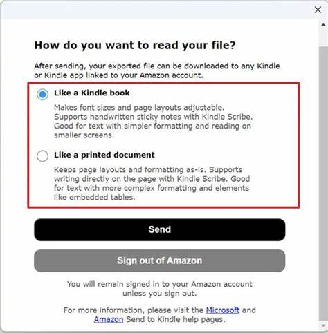 介绍Send to Kindle Windows应用的功能与优势,讲解如何高效利用该工具将个人文档发送至Kindle设备,实现随时随地的便捷阅读体验。解析支持的文件格式和多种传输方式,助力用户优化数字文档管理和阅读习惯。
